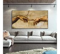 Diamond Painting Kits for Adults,DIY Diamond Art Kids,5D Diamond Paint by Numbers Kit,Diamond Dots Gem Full Drill,Diamond Painting Crystal Art for Home Decor,The Creation of Adam,30x60cm/12x24in