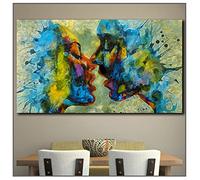 Diamond Painting Kits for Adults,DIY Diamond Art Kids,5D Diamond Paint by Numbers Kit,Diamond Dots Gem Full Drill,Diamond Painting Crystal Art for Home Decor,Abstract Kiss Couple,30x60cm/12x24in