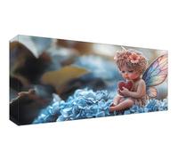 Diamond Painting Kits for Adults, DIY Large Dragonfly Full Drill 40x20inch Cross Stitch Embroidery Pictures Arts Kits, Diamond Art Angel Crystal Arts and Crafts for Adults Home Decor 100x50cm t-7556