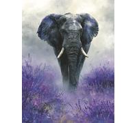 Diamond Painting Kits for Adults, Elephant Diamond Art Kits, DIY Full Drill Animal Gem Art for Beginner, 5D Crystal Cross Stitch Arts and Crafts for Adults, for Home Wall Decor Gifts 70x100 cm W-3924