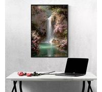 Diamond Painting Kits for Adults Fall Diamond Art Flower, 5D DIY Full Drill Crystal Gem Art Paintings Embroidery Mosaic Kits Crafts for Adults for Beginner Home Room Decor, Gifts 28x38inch PjY937 I-Q