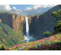 Diamond Painting Kits for Adults, Fall Diamond Art Kits, DIY Full Drill Mountain Gem Art for Beginner, 5D Crystal Cross Stitch Arts and Crafts for Adults, for Home Wall Decor 20x30 cm/8x12 in W-10430