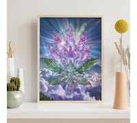 Diamond Painting Kits for Adults Flower, Crystal Diamond Art Kits for Adults Kids Beginners, DIY 5D Full Drill Round Dimond Dots Crystal Art for Home Office Wall Decor Gifts 20x26in PjY6897 R-9