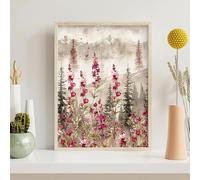 Diamond Painting Kits for Adults Flower, Flowers Diamond Art Kits for Adults Kids Beginners, DIY 5D Full Drill Round Dimond Dots Crystal Art for Home Office Wall Decor Gifts 28x38in PjY6215 4-J