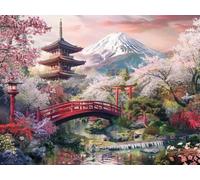 diamond painting kits for adults,Japanese architecture diamond painting gem art crystal creations diamond art,Pictures Arts Crafts Supplies for Adults and Children's Family Gathering Gift 12x16in B49