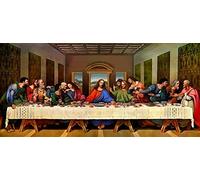 Diamond Painting Kits for Adults Kids, The Last Supper Large Size 5D Diamond Picture Gem Art Craft Kit Full Drill Embroidery Painting for Home Wall Decor DIY Gift, Canvas Size 33.5x15.8in