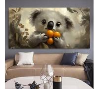 Diamond Painting Kits for Adults Koala Diamond Art Canvas Painting Pictures, Animal Full Drill round Rhinestone Embroidery, Gem Crystal Art Gifts Women for Beginner Home Wall Decor 50x25cm 0O-1539