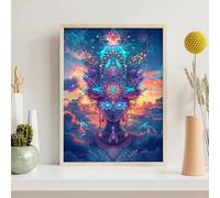 Diamond Painting Kits for Adults Landscape, Abstract Diamond Art Kits for Adults Kids Beginners, DIY 5D Full Drill Round Dimond Dots Crystal Art for Home Office Wall Decor Gifts 20x26in PjY6543 J-7