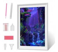 Diamond Painting Kits for Adults, Landscape Fall DIY Diamond Art Kits for Adults Kids Beginners, Full Round Drill Diamont Dots Crystal Art for Home Office Wall Decor Gifts 12x16 inch PJY2599 9-J