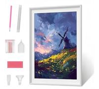 Diamond Painting Kits for Adults, Landscape Flower DIY Diamond Art Kits for Adults Kids Beginners, Full Round Drill Diamont Dots Crystal Art for Home Office Wall Decor Gifts 32x40in PJY2989 4-J
