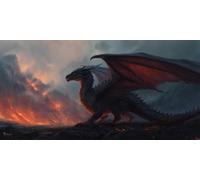 Diamond Painting Kits for Adults Large, 5D DIY Dragon Diamond Art Kits Adults Square Drill Large Dimond Art Fantasy Crystal Cross Stitch Gem Arts for Wall Decoration 120x60cm/47.2x23.6 Inch (WL312)