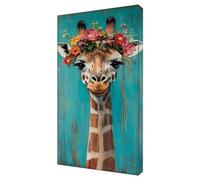 Diamond Painting Kits for Adults, Large Animal Giraffe Diamond Art Accessories, Crafts for Adults Beginner, 5D DIY Full Drill Kids Dimond Crystal Art Mosaic Kits, Home Wall Decoration 14x28in J-642