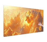 Diamond Painting Kits for Adults, Large Diamond Art for Adults Animal Pattern, DIY Deer Crystal Art and Crafts Embroidery Kit, 5D Square Full Drill Gem Arts, Christmas Room Decor, Gifts 200x80cm H-48