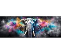 Diamond Painting Kits for Adults, Large DIY 5D Elephant Full Drill Diamond Art Kits, Gem Art Diamond Dots Crystal Arts Crafts, Diamond Painting Kit for Beginners, Home Decor 65x190 cm/26x75 Inch M-378