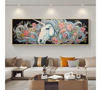 Diamond Painting Kits for Adults, Large DIY 5D Unicorn Full Drill Diamond Art Kits, Gem Art Diamond Dot Crystal Arts Craft, Diamond Painting Kit for Beginners for Home Decor 35x100 cm/14x40 Inch M-626