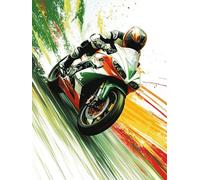 Diamond Painting Kits for Adults, Motorcycle Diamond Art Kits, DIY Full Drill Color Gem Art for Beginner, 5D Crystal Cross Stitch Arts and Crafts for Adults, for Home Wall Decor Gifts 100x150 cm W-880