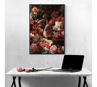 Diamond Painting Kits for Adults Rabbit Diamond Art Flower, 5D DIY Full Drill Crystal Gem Art Paintings Embroidery Mosaic Kits Crafts for Adults for Beginner Home Room Decor 28x38 in PjY6147 S-4