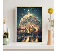 Diamond Painting Kits for Adults Sky, Tree Diamond Art Kits for Adults Kids Beginners, DIY 5D Full Drill Round Dimond Dots Crystal Art for Home Office Wall Decor Gifts 28x38in PjY799 6-A