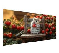Diamond Painting Kits for Adults Squirrel, Animal Diamond Art Kits for Beginners, Full Round Drill Crystal Art Crafts for Adults, Embroidery Canvas Painting for Autumn Decorations Home, 50x100cm W1-89