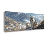 Diamond Painting Kits for Adults Tiger Diamond Art Kits Beginners DIY Animal Full Round Crystal Art Canvas Painting 5D Rhinestone Embroidery Cross Stitch Pictures for Home Decor Gifts 150x60 cm S0-753