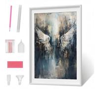 Diamond Painting Kits for Adults, Wing Feather DIY Diamond Art Kits for Adults Kids Beginners, Full Round Drill Diamont Dots Crystal Art for Home Office Wall Decor Gifts 24x48 inch PJY1657 J-E