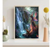 Diamond Painting Kits for Adults Woman, Butterfly Diamond Art Kits for Adults Kids Beginners, DIY 5D Full Drill Round Dimond Dots Crystal Art for Home Office Wall Decor Gifts 24x32 inch PjY6135 M-E