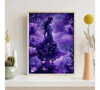 Diamond Painting Kits for Adults Woman, Flower Diamond Art Kits for Adults Kids Beginners, DIY 5D Full Drill Round Dimond Dots Crystal Art for Home Office Wall Decor Gifts 20x26in PjY6311 2-2