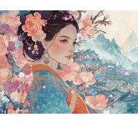 Diamond Painting Kits for Adults, Women from the East Dimond Art for Adults Kids Beginners, DIY Round Full Drill Gem Crystal, Cross Stitch Arts Crafts Embroidery, Home Wall Decor Gifts 90x120cm B-633