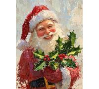Diamond Painting Kits for Beginners Adults, 5D DIY Santa Claus Diamond Art Kits, Round Full Drill Gem Art Crafts, DIY Painting by Numbers for Christmas Home Wall Decor, Gifts for Women 32x44 inch s842