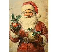 Diamond Painting Kits for Beginners Adults, 5D DIY Santa Claus Diamond Art Kits, Round Full Drill Gem Art Crafts, DIY Painting by Numbers for Christmas Home Wall Decor, Gifts for Women 28x36 inch s839