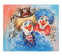 Diamond Painting Kits Funny Clown Diamond Picture Art for Adults 5D Diamond Painting Kits Full Drill for Kids Room Decoration Diamond Painting Full Kits 30 x 40 cm Diamond Art