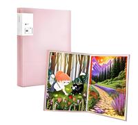 Diamond Painting Kits Storage Book, A3 Diamond Painting Art Protectors Portfolio Clear Folder with 30 Clear Pockets Cover for Diamond Paintings 30 x 40cm or Smaller