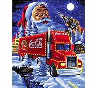 Diamond Painting Kits with Tools, Meecaa Santa Truck Christmas Moon DIY 5D Full Drill Cross Stitch Diamond Mosaic Art Crafts 30x40cm (Santa Claus 1)