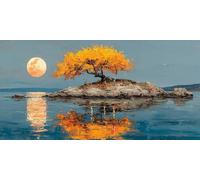 Diamond Painting Landscape, Abstract Diamond Art Kits Adults with Full Accessories, DIY Full Drill Crystal Art Crafts Pictures Kits, Embroidery Cross Stitch Gem Paintings 100x50 cm - KF01800