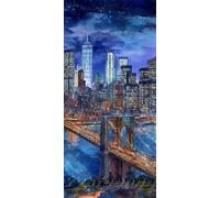 Diamond Painting Landscape Diamond Art for Kids, 5D Diamond Painting Kits for Adults, Bridge Diamond Art Kits Diamond Dots, DIY Rhinestone Gem Art for Home/Entrance/Wall Decor (19.6x39.3 In/50x100 cm)