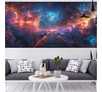 Diamond Painting Landscape Diamond Art Kits Adults Aurora,5D Full Drill Crystal Embroidery Cross Stitch Canvas Gem Art Crafts,DIY Paint by Numbers for Children,Home Decoration Gifts Men 12x24in CQ-525