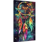 Diamond Painting Landscape Diamond Art kits Adults DIY Gem Art, Rhinestone Mosaic Pictures Dream Catcher 12x24 inch Small Canvas Painting by Numbers for Kids Beginners, Home Decorations Gift c-672