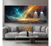 Diamond Painting Landscape Diamond Art Kits Adults Lightning Large Crystal Art 36x72in DIY 5D Full Gem Rhinestone Mosaic Embroidery Cross Stitch for Adults Crafts Beginners, Home Living Decor 0-sy64