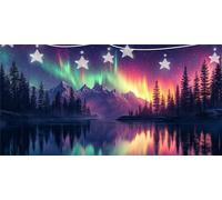 Diamond Painting Landscape Dimond Art Kits Aurora Diamond Art Accessories, DIY Full Drill Crystal Rhinestone Crafts for Adults Beginner for Living Wall Decoration, Gifts for Women 100x200cm G6-716