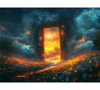 Diamond Painting Landscape Sunset Diamond Art kits Adults Crystal Art Crafts for Adults Mosaic Making 5D DIY Kids Beginner Embroidery Cross Stitch Dimond Painting Kit Home Decor Gifts 45x60cm a-195