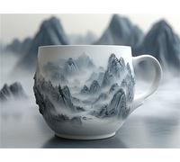 Diamond Painting Landscape Water Cup Diamond Art kits Adults Crystal Art Crafts for Adults Mosaic Making DIY Kids Beginner Embroidery Cross Stitch Dimond Painting Kit Home Decor Gifts 60x80cm a-207