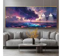 Diamond Painting Lightning Diamond Art Kits Adults Landscape Large Crystal Art 20x60in DIY 5D Full Gem Rhinestone Mosaic Embroidery Cross Stitch for Adults Crafts Beginners, Home Living Decor 0-sy126