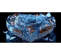 Diamond Painting Love Diamond Art Kits Adults, 16x32inch Small Dimond Art Rose Gem Arts and Crafts Paintings, DIY Full Drill Crystal Rhinestone Mosaic Kits with Accessories, Home Decor Gifts J2-3194