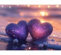 Diamond Painting Love Diamond Art Kits Adults Pearl 5D Dimond Painting Kits for Kid, Crystal Rhinestone Embroidery Canvas Paintings, Small Crystal Art Accessories for Bedroom Decor 100x135cm K9-380