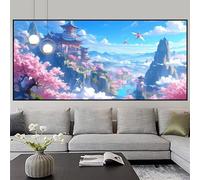 Diamond Painting Mountain Diamond Art Kits for Adults Landscape Large Crystal Art Kits 80x240cm 5D Full Gem Adults Crafts Rhinestone Mosaic Embroidery Cross Stitch Canvas Painting for Home Decor z430f