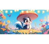 Diamond Painting Mushroom Diamond Art Squirrel, Dimond Painting Kits for Adults DIY Crystal Rhinestone Crafts, Gem Art Kits Kids, Paint by Numbers for Adults for Women Bedroom Decor 70x140cm FD-5977
