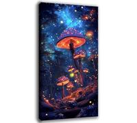 Diamond Painting Mushrooms (2), 5D Diamond Art Kits Adults, DIY Full Drill Crystal Art Embroidery Kit for Beginners, Forest Paint by Numbers for Adults, Gifts for Women, Home Decoration 40x80cm 0C-402