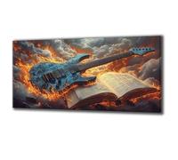 Diamond Painting Musical Instruments Book Large Diamond Art for Adults DIY Full Drill Crystal Art Painting Kits Mosaic Arts and Crafts for Adults Kits for Office Home Wall Decor, Gift 60x120cm Q-594