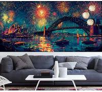 Diamond Painting New York 16x40in,City Diamond Art kits Adults,DIY Crystal Art Paint by Numbers Beginner Embroidery Gem Painting Mosaic Craft Canvas kits for Adults,Home Decoration Gifts Women VQ-1046