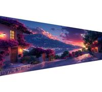 Diamond Painting Night,Street Diamond Art Kits Adults,5D Large Diy Full Round Drill Rhinestone Cross Stitch Crystal Art,Hobbies For Adults Women,Paint By Numbers For Living Room Decor 100x200cm L1-362